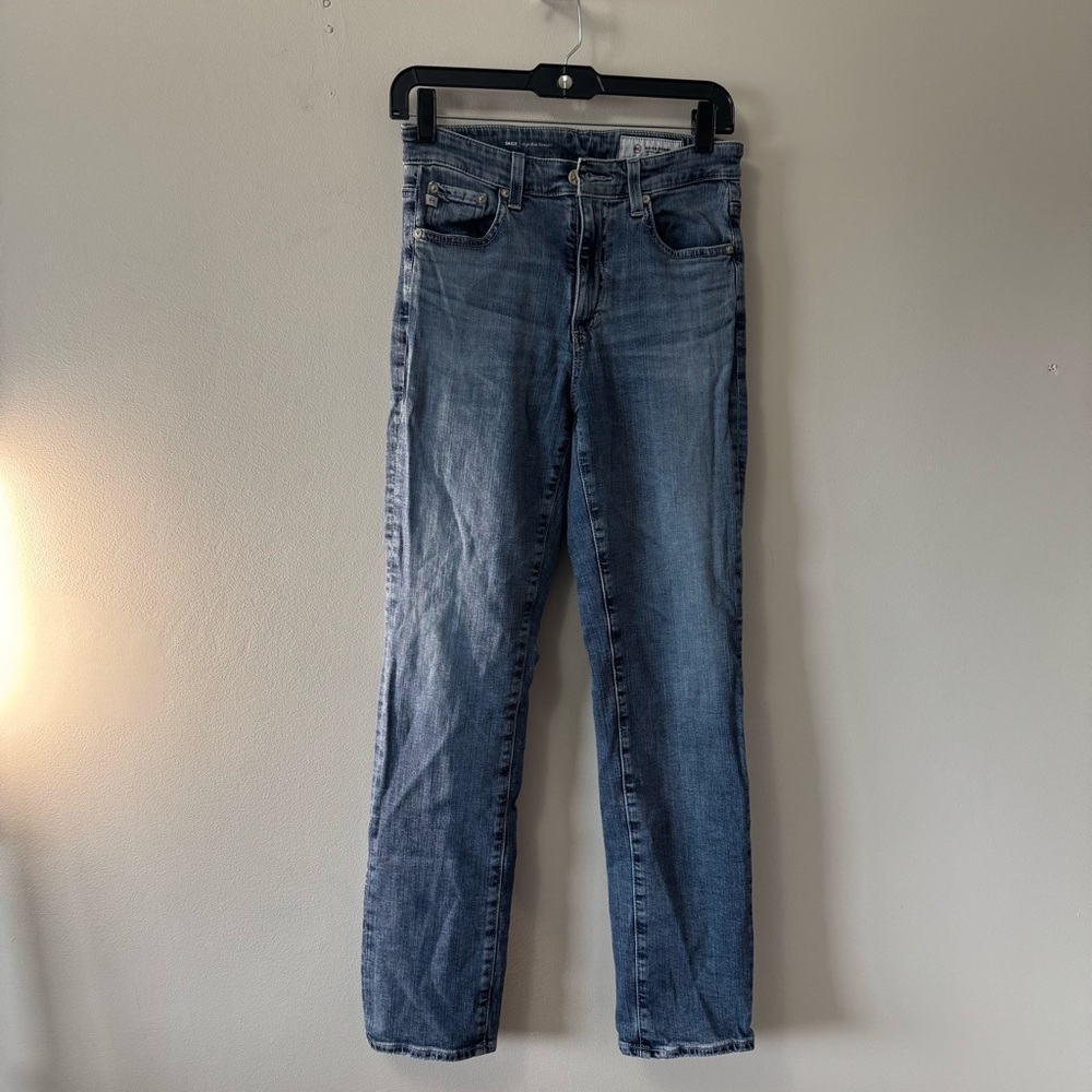 AG Adriano Goldschmied Saige High Rise Straight Jeans SZ 26